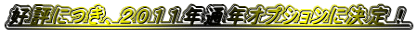 �D�]�ɂ��A�Q�O�P�P�N�ʔN�I�v�V�����Ɍ���I